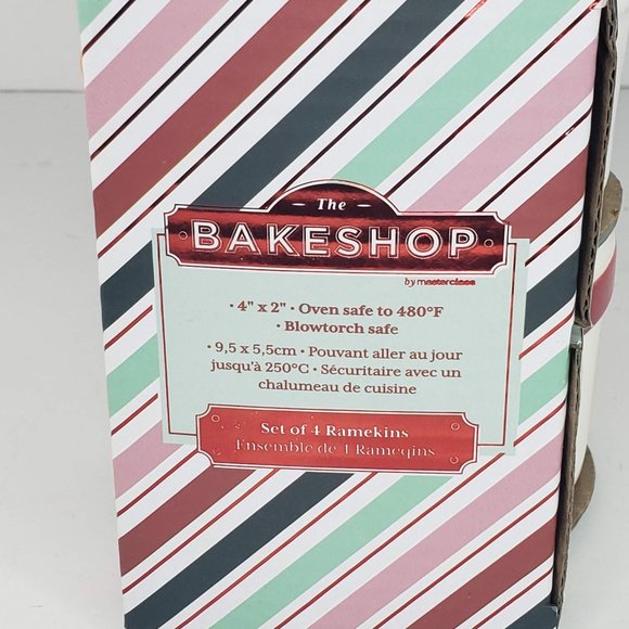 Bakeshop By Master Class Snowman Ramekins Set of 4 NIP Christmas Holiday - Picture 5 of 6
